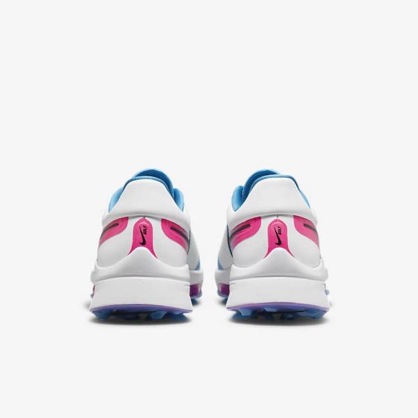 Men's Nike Air Zoom Infinity Tour NEXT% Golf Shoes White / Blue / Pink / Black | NK013XTK