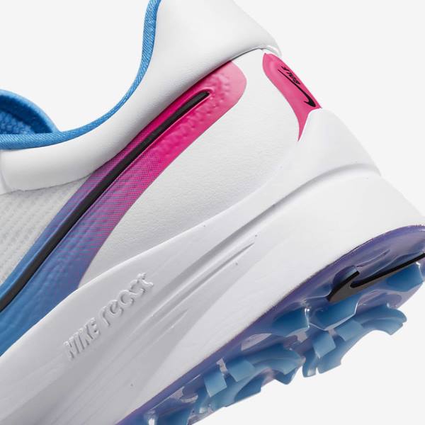 Men's Nike Air Zoom Infinity Tour NEXT% Golf Shoes White / Blue / Pink / Black | NK013XTK