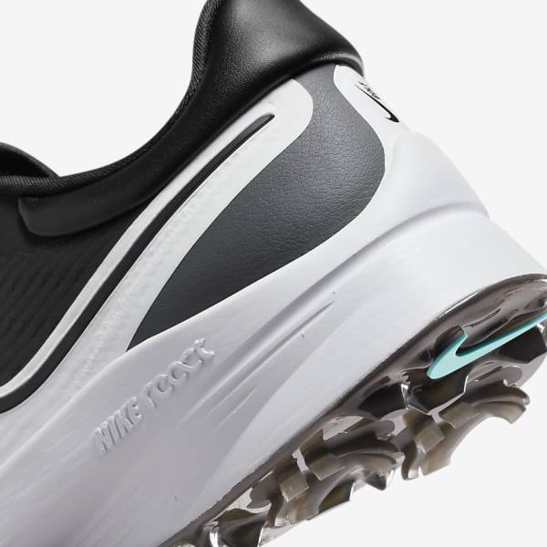 Men's Nike Air Zoom Infinity Tour NEXT% Golf Shoes Black / Grey / Turquoise / White | NK168HUG