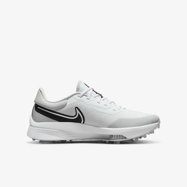 Men's Nike Air Zoom Infinity Tour NEXT% Golf Shoes White / Grey / Turquoise / Black | NK270WXC