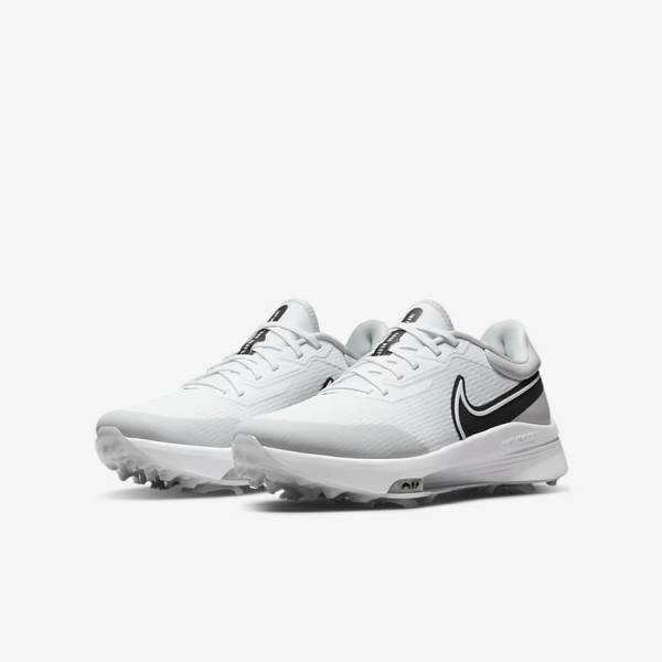 Men's Nike Air Zoom Infinity Tour NEXT% Golf Shoes White / Grey / Turquoise / Black | NK270WXC