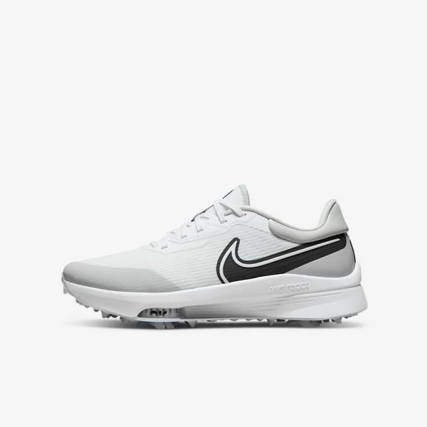 Men\'s Nike Air Zoom Infinity Tour NEXT% Golf Shoes White / Grey / Turquoise / Black | NK270WXC