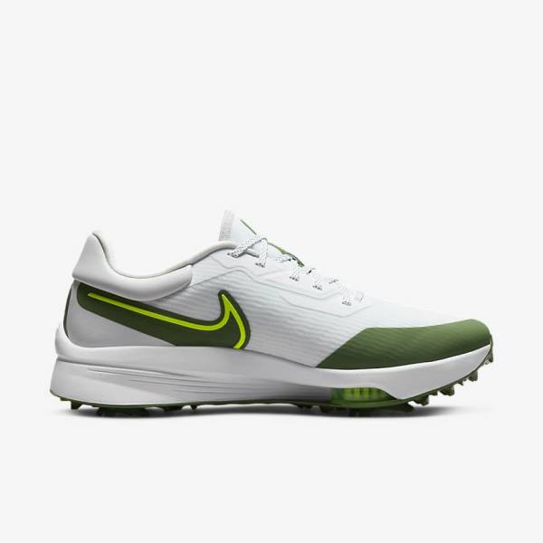 Men's Nike Air Zoom Infinity Tour NEXT% Golf Shoes White / Platinum | NK712KWL