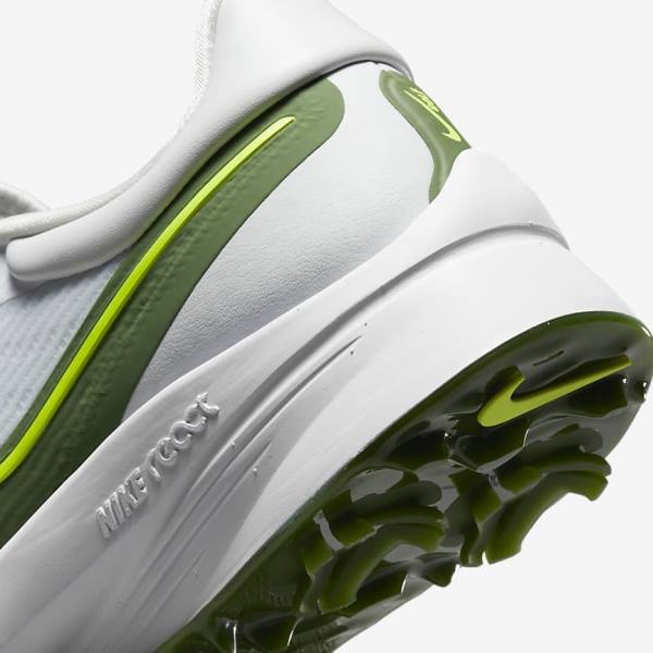 Men's Nike Air Zoom Infinity Tour NEXT% Golf Shoes White / Platinum | NK712KWL