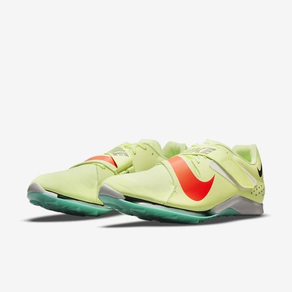 Men's Nike Air Zoom LJ Elite Athletics Jumping Spikes Running Shoes Turquoise / Orange | NK845WSX