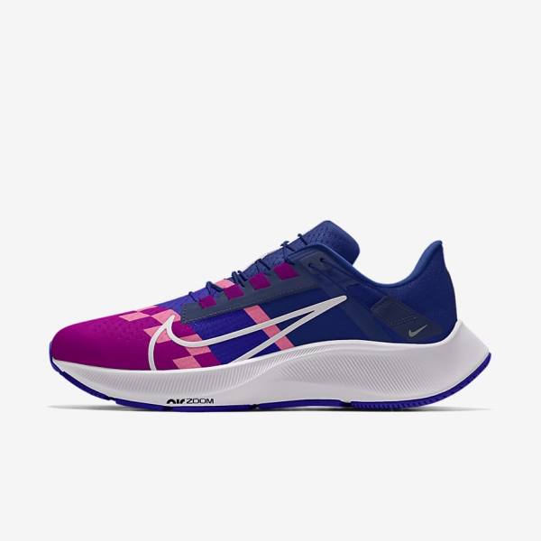 Men\'s Nike Air Zoom Pegasus 38 By You Road Running Shoes Multicolor | NK897NXT