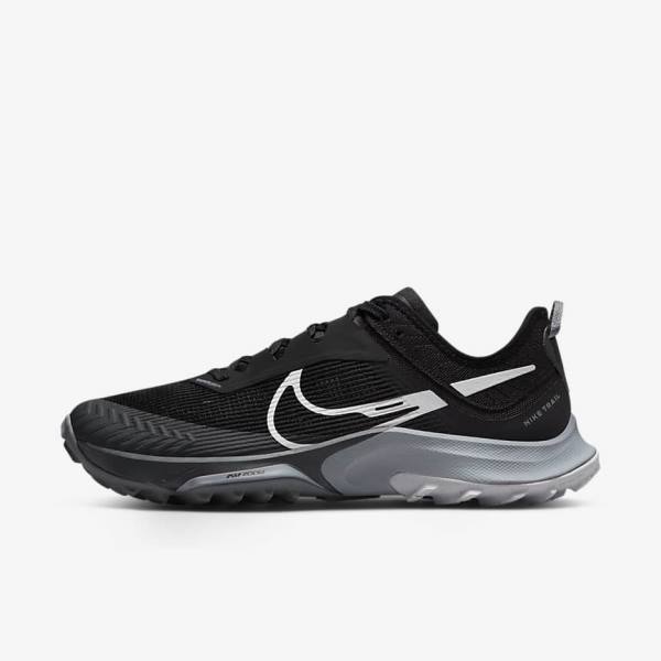 Men\'s Nike Air Zoom Terra Kiger 8 Trail Running Shoes Black / Dark Grey / Platinum | NK052RVB