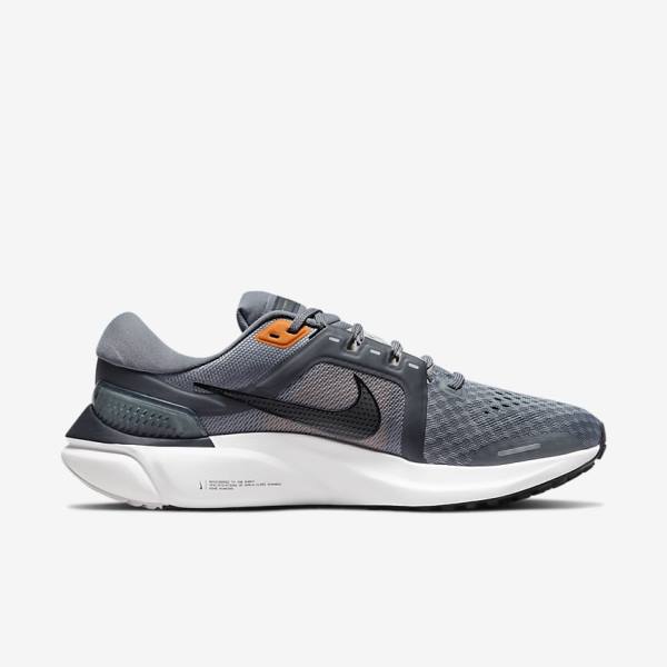 Men's Nike Air Zoom Vomero 16 Road Running Shoes Grey / Dark Grey / Black | NK792GQR