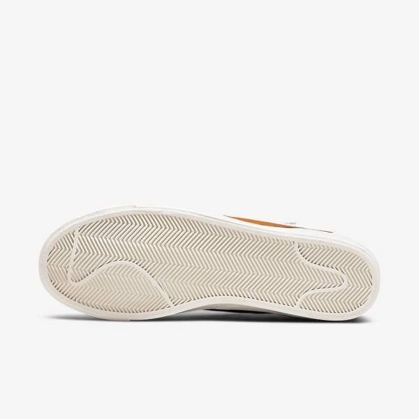 Men's Nike Blazer Low 77 Jumbo Sneakers White / Grey / Orange | NK621TXO