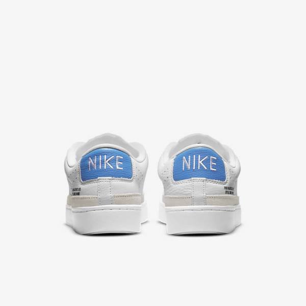 Men's Nike Blazer Low X Sneakers White / Light Blue / White | NK460RSQ