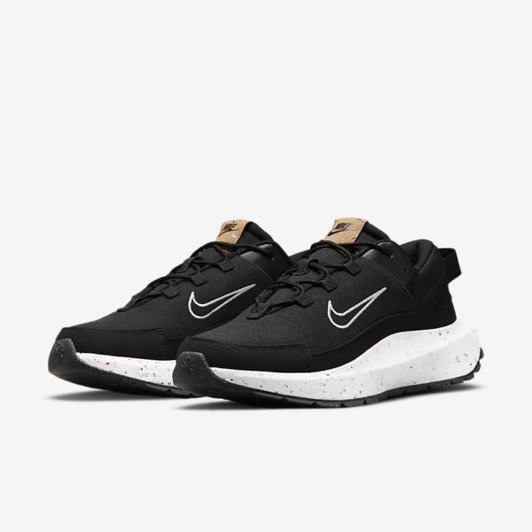 Men's Nike Crater Remixa Sneakers Black / Dark Grey / White | NK460SNC