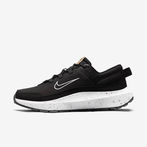 Men\'s Nike Crater Remixa Sneakers Black / Dark Grey / White | NK460SNC