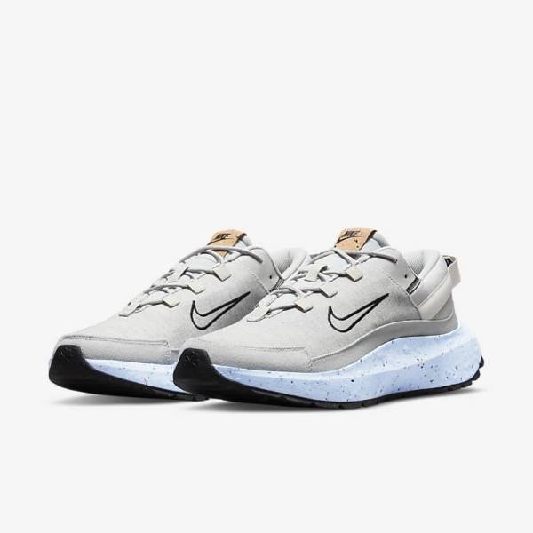 Men's Nike Crater Remixa Sneakers Grey / Blue / Light Beige / Black | NK341JZO