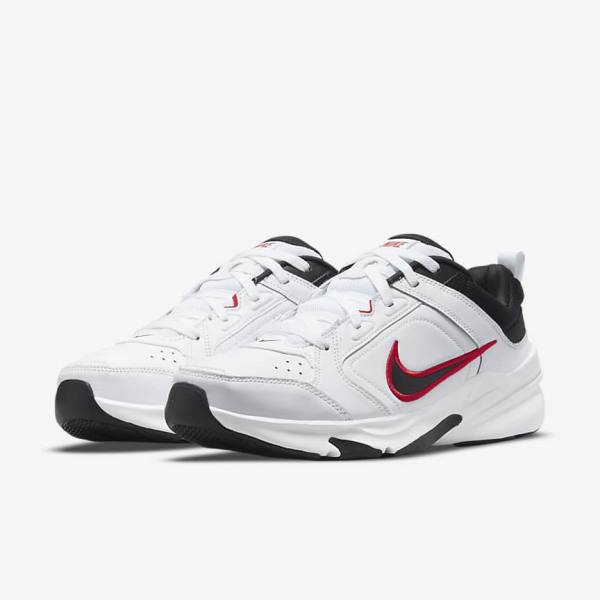 Men's Nike Defy All Day Sneakers White / Red / Black | NK801LNP