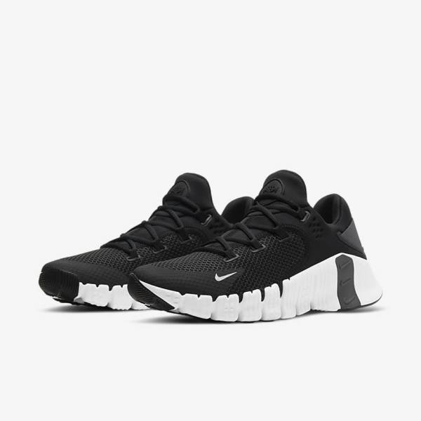 Men's Nike Free Metcon 4 Training Shoes Black / Grey | NK178HPA