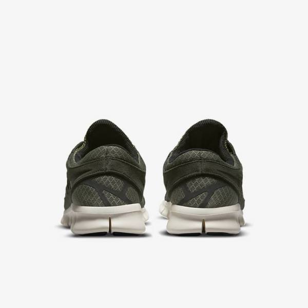 Men's Nike Free Run 2 Sneakers Olive / Black | NK471PFI