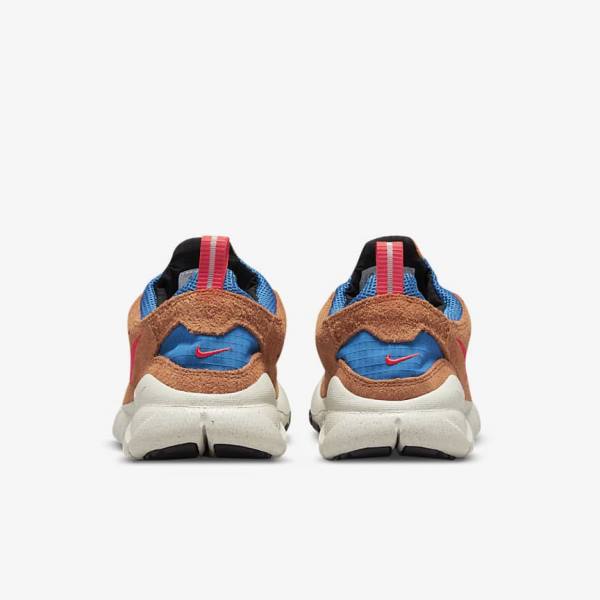 Men's Nike Free Run Trail Sneakers Blue / Light Cream / Red | NK471JTE