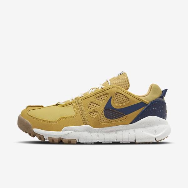 Men\'s Nike Free Terra Vista Sneakers Gold / Navy | NK216XDR