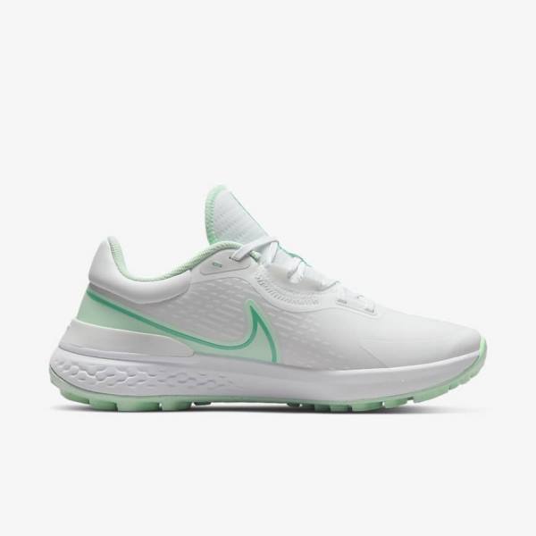 Men's Nike Infinity Pro 2 Golf Shoes White / Turquoise / Mint | NK602WFP