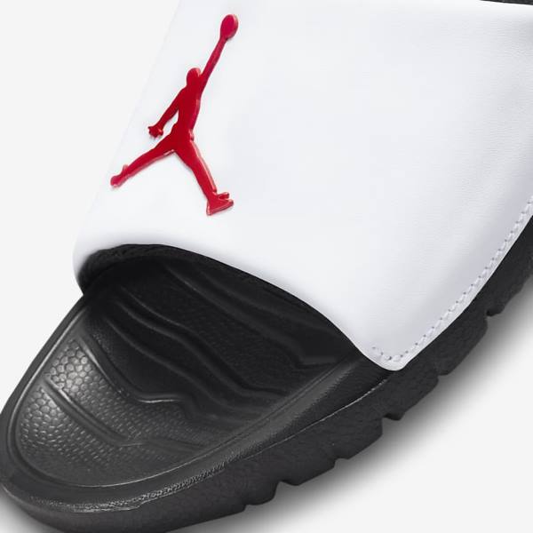 Men's Nike Jordan Break Slides Black / White / Red | NK690MHO