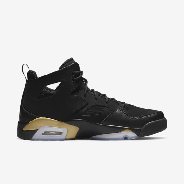 Men's Nike Jordan Flight Club 91 Sneakers Black / Metal Gold | NK145YSL