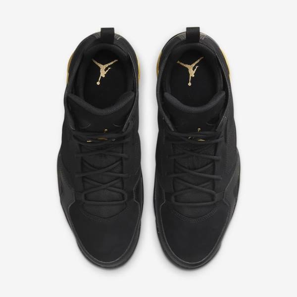 Men's Nike Jordan Flight Club 91 Sneakers Black / Metal Gold | NK145YSL