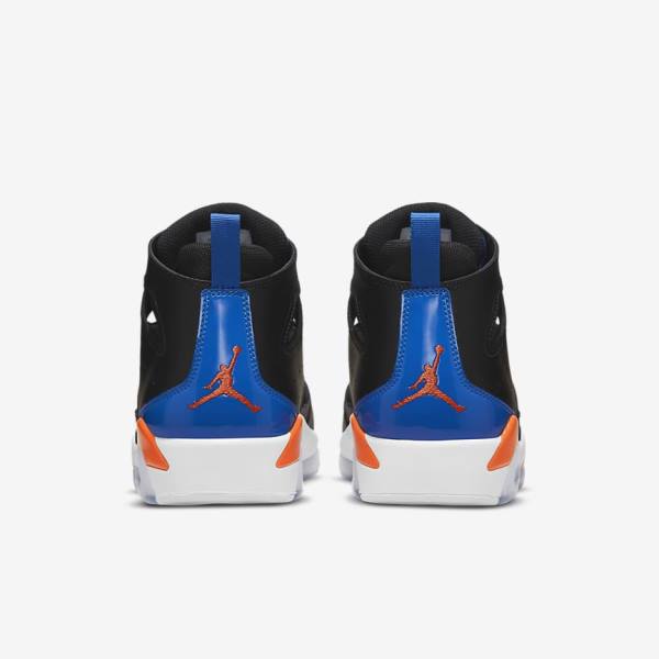 Men's Nike Jordan Flight Club 91 Sneakers Black / Royal / White / Orange | NK548BMR