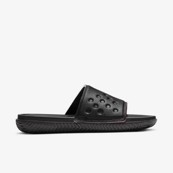 Men's Nike Jordan Play Slides Black / Red | NK143ANV