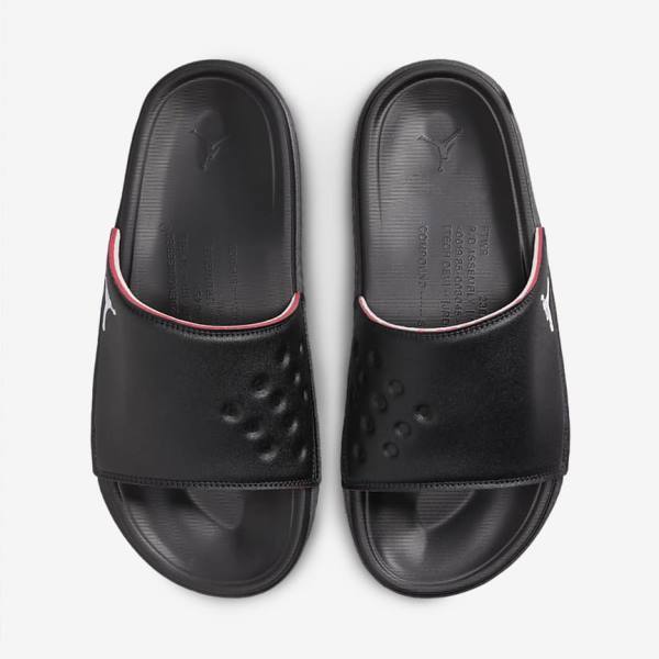 Men's Nike Jordan Play Slides Black / Red | NK143ANV