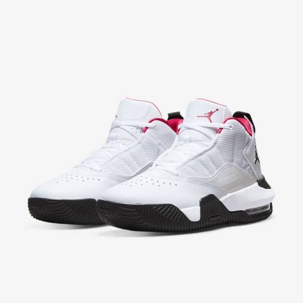 Men's Nike Jordan Stay Loyal Sneakers White / Black / Pink | NK091GKX