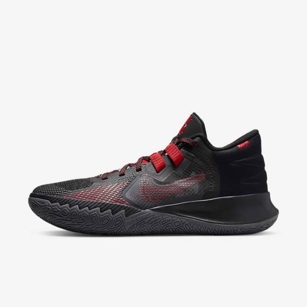 Men\'s Nike Kyrie Flytrap 5 Basketball Shoes Black / Grey / Red | NK569BKF