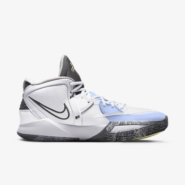 Men's Nike Kyrie Infinity Basketball Shoes White / Light Blue / Grey | NK831LVU