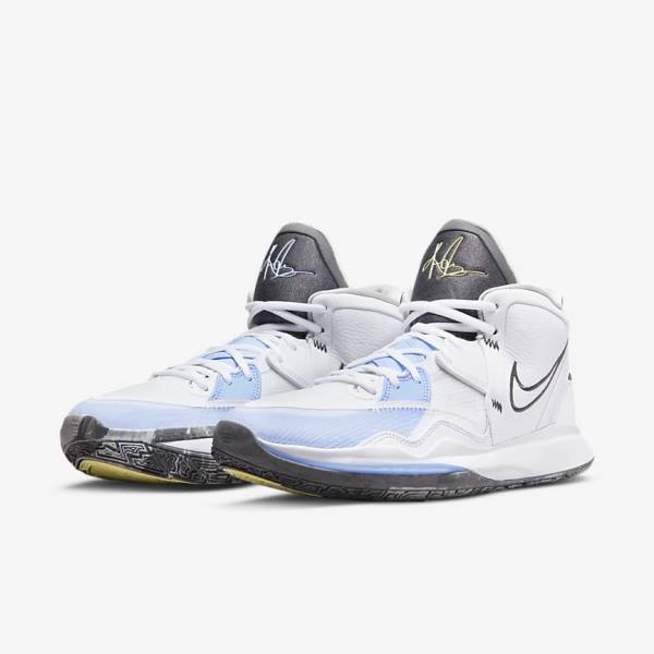 Men's Nike Kyrie Infinity Basketball Shoes White / Light Blue / Grey | NK831LVU