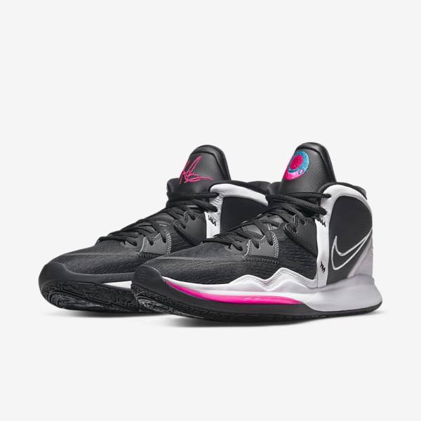 Men's Nike Kyrie Infinity Basketball Shoes Black / Grey / Pink / White | NK892CFI