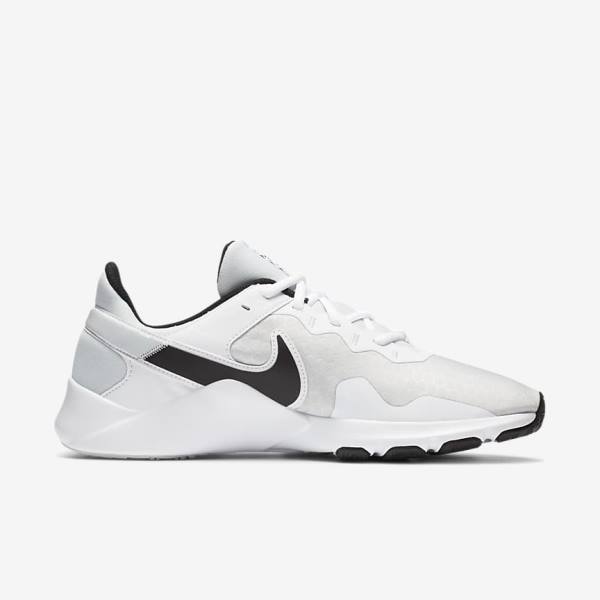 Men's Nike Legend Essential 2 Training Shoes Platinum / White / Black | NK089MXD