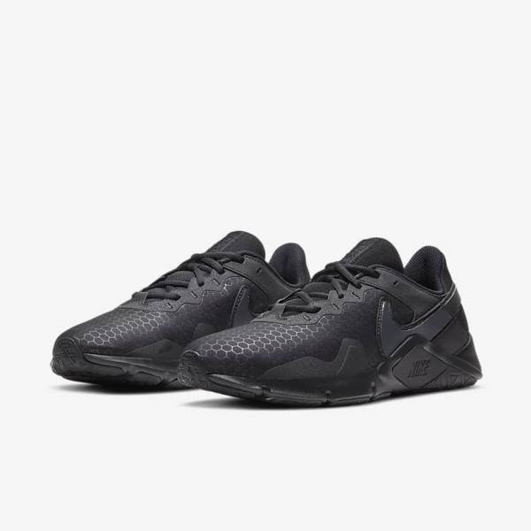 Men's Nike Legend Essential 2 Training Shoes Black / Dark Grey | NK978TWZ