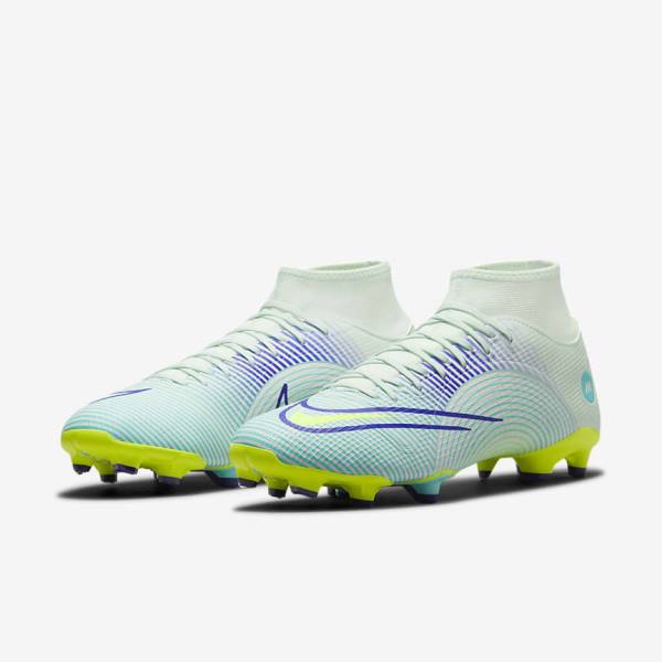 Men's Nike Mercurial Dream Speed Superfly 8 Academy MG Multi-Grounds Football Shoes Green / Purple / Green | NK071YFN