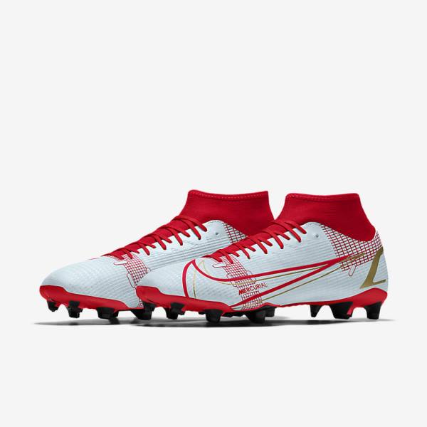 Men's Nike Mercurial Superfly 8 Academy By You Custom Football Shoes Multicolor | NK236WOQ