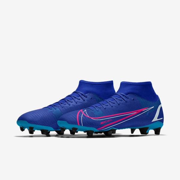 Men's Nike Mercurial Superfly 8 Academy By You Custom Football Shoes Multicolor | NK859TEY