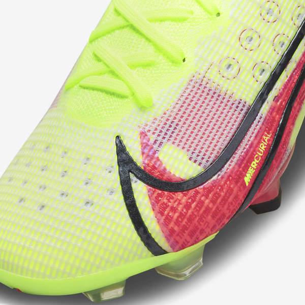 Men's Nike Mercurial Superfly 8 Elite FG Firm-Grounds Football Shoes Black / Light Red | NK890LCM