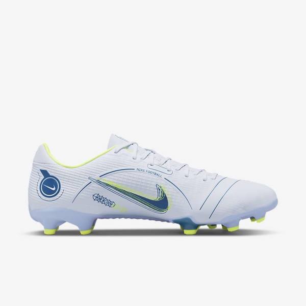 Men's Nike Mercurial Vapor 14 Academy MG Multi-Ground Football Shoes Grey / Light Blue / Blue | NK764TPV