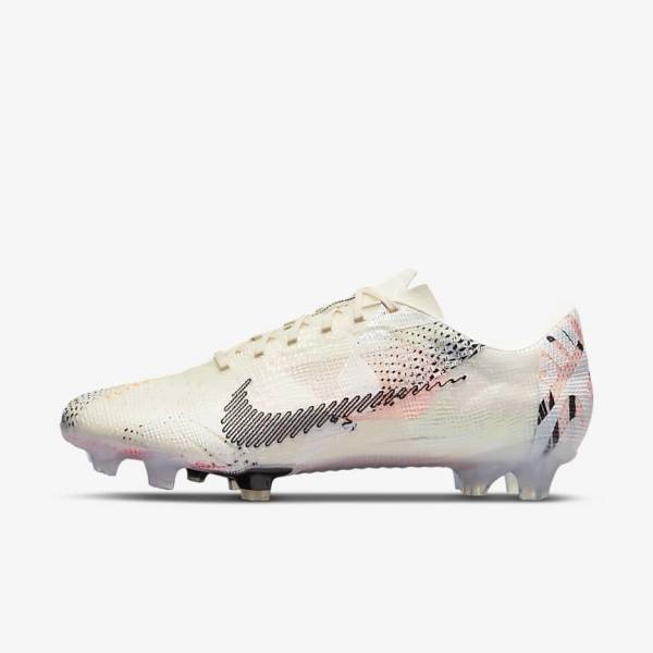 Men\'s Nike Mercurial Vapor Next Nature FG Firm-Ground Football Shoes Light Pink / Orange / Black | NK417QHK