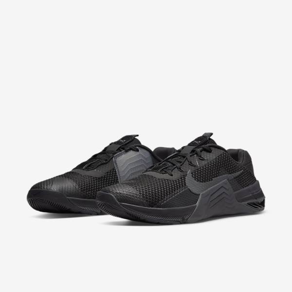 Men's Nike Metcon 7 Training Shoes Black / Dark Grey | NK463BOI