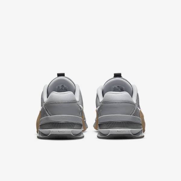 Men's Nike Metcon 7 Training Shoes Grey / Brown / Dark Grey / White | NK698CXI