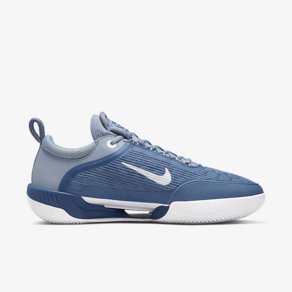 Men's Nike NikeCourt Zoom NXT Clay Court Tennis Shoes Navy / White | NK452MXV