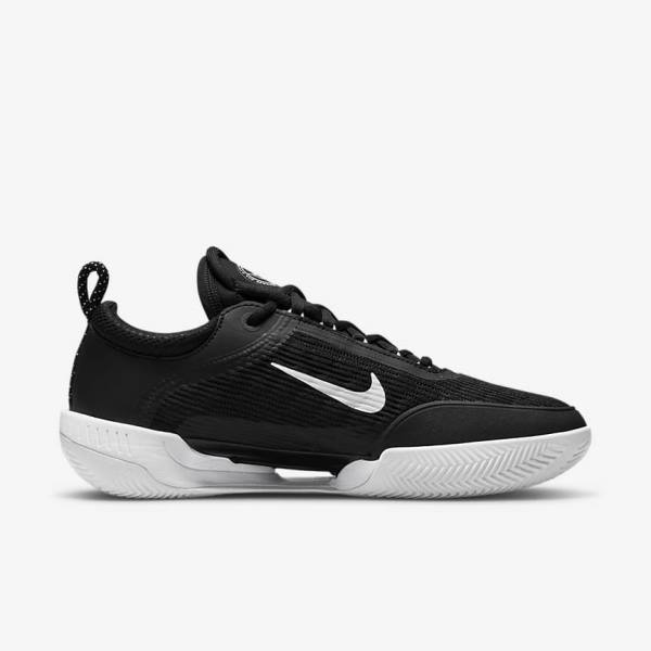 Men's Nike NikeCourt Zoom NXT Clay Court Tennis Shoes Black / White | NK741FSC