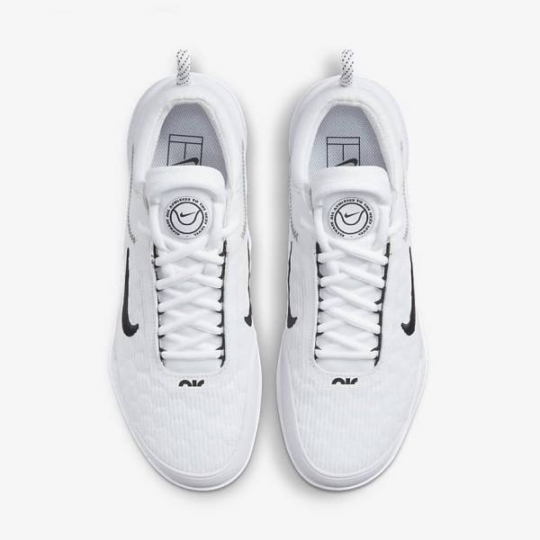 Men's Nike NikeCourt Zoom NXT Hard Court Tennis Shoes White / Black | NK156NVY