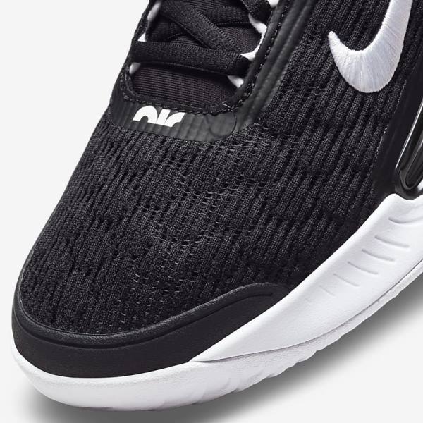 Men's Nike NikeCourt Zoom NXT Hard Court Tennis Shoes Black / White | NK432WJR