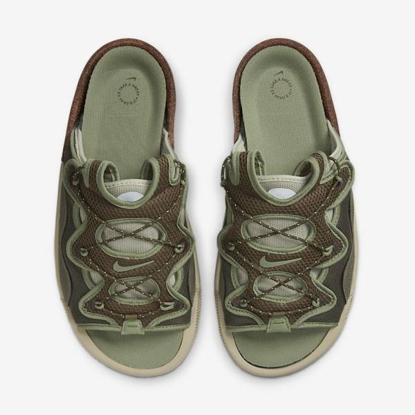 Men's Nike Offline 2.0 Mule Sneakers Olive / Light Grey / White / Green | NK759CLA