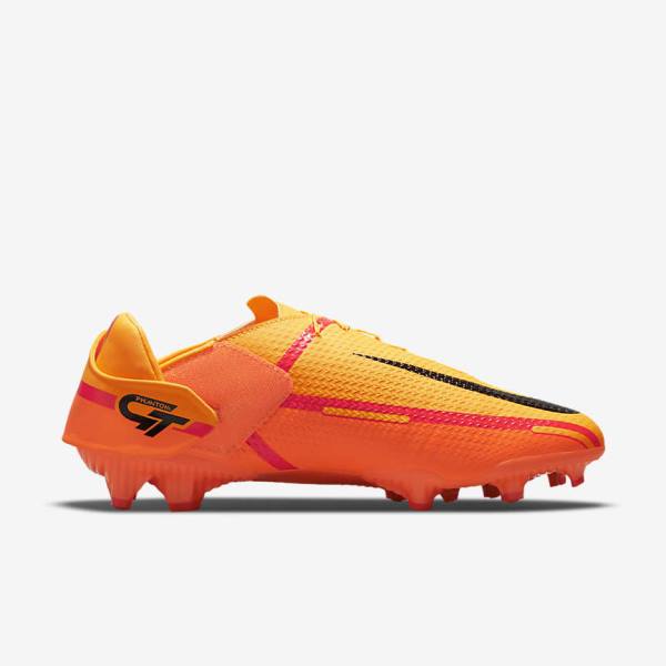 Men's Nike Phantom GT2 Academy FlyEase MG Multi-Grounds Football Shoes Orange / Light Red / Black | NK735IAO